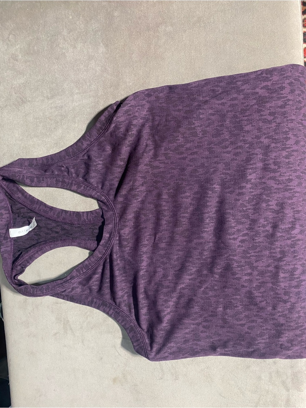 Athleta Heathered Purple Momentum Tank